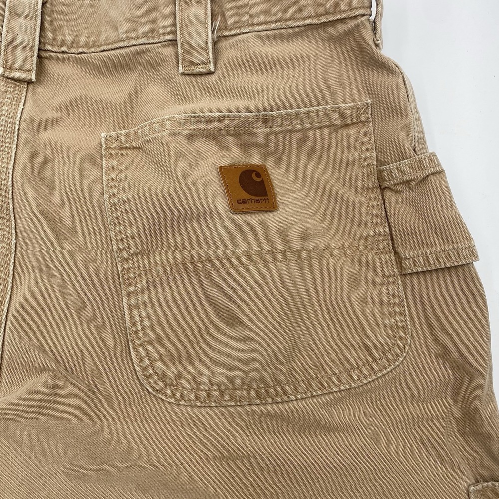CARHARTT B151 DKH Duck Canvas Loose Original Fit Carpenter Work Pants Mens 36x30 - Picture 11 of 13